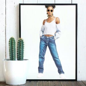 Tru Luxe Embellished Boot Cut Jeans, Size 29 (US 8)